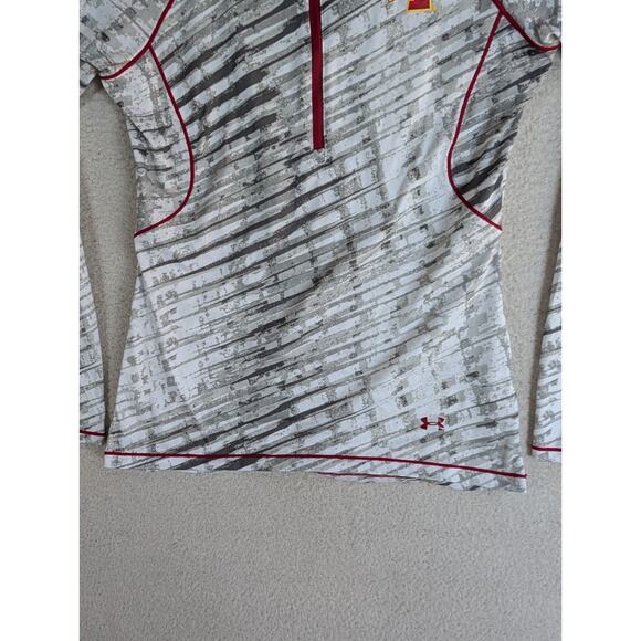 Under Armour ISU Cyclones Shirt Top Womens Medium Iowa State University 1/4 Zip - Picture 9 of 16